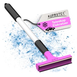 AUPROTEC Ice Scraper, Telescopic, Ultra-Light, with Brass Blade, Pink Blue, Grey