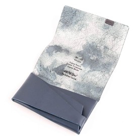 [Place] [Shosa] Aurora Card Case, Navy (Front) x Floral (Inside)