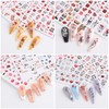 KZBTRBT 8 Sheets Valentine's Day Nail Art Stickers Decals,3D Self-Adhesive