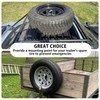 KOPKIO U-Bolt Style Tire Carrier, Trailer Spare Tire Mount Bracket,
