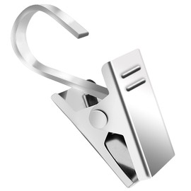 KaiYi Curtain Clips, 30 Pcs Curtain Hooks 430 Stainless Steel Curtain Clip Hooks Strong Rust Free