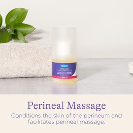 Lansinoh Organic Pre-Birth Preparation Oil - 50ml Bottle perineal Massage Oil, Pregnancy Maternity Massage Oil to Help Prevent tears episiotomy During Labour aids Postnatal Recovery