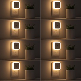 Sujeet Night Light, Night Lights Plug into Wall 8-Pack, Nightlight Plug in Night Light, Dusk to Dawn Night Lamp Led (Warm White)