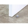 EVI| Adhesive Door Stop| Stainless Steel with Transparent Rubber|High Resistance