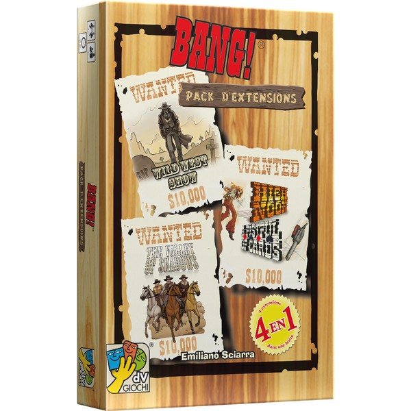 Asmodee - dV Giochi - Bang ! Pack d'Extensions - Jeux de société - Jeux de Cartes à partir de 8 Ans - 4 à 7 Joueurs - Version française