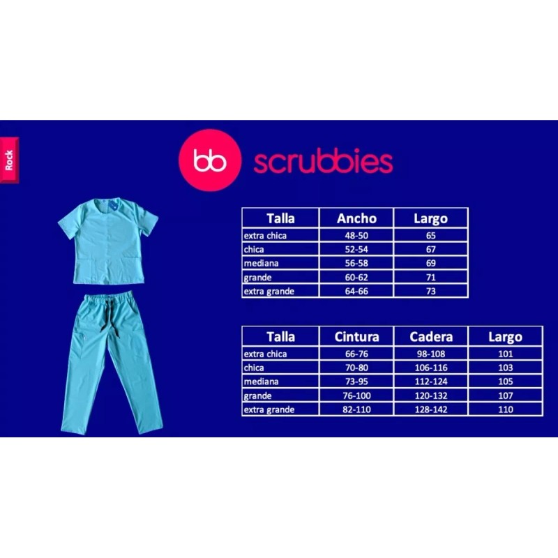 Scrubbies Uniforme Médico Scrub Pijama Quirúrgico Antifluidos P/mujer