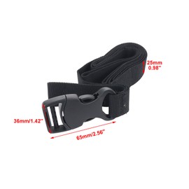 Sydien 5Pcs Tie Down Straps Brown Nylon Strap 1" x 51.18" (4.27ft) Straps with Quick Release Adjustable Straps with Buckles, Lashing Strap for Backpacking, Outdoor Activities