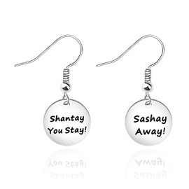 CENWA RuPaul's Drag Race Inspired Jewelry Shantay You Stay Sashay Away Earrings (Sashay Away Earrings)