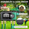 RESTMO 4-Zone Sprinkler Timer, Brass Inlet Programmable Water Timer for