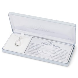 Dicksons No Tears in Heaven Bereavement 24 inch Women's Silver Plated Pendant Necklace