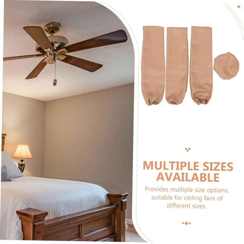 MERRYHAPY Ceiling Fan Covers Breathable Material Clean Design Enhance Airflow