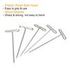 PATIKIL 1.25 Inch T-Pins, 100 Pack Stainless Steel Blocking Pin