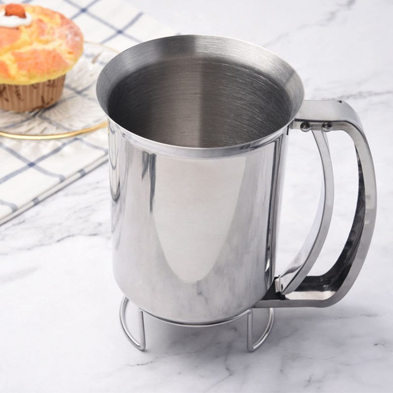 4.1x6.4in Pancake Batter Dispenser, Handheld Stainless Steel Pancake Pourer for