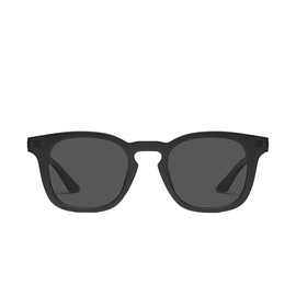 Quay - Men's Sunglasses, Polarized Round Lenses with UV Protection (Weekender, Matte Black)