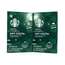 Starbucks Classic Hot Cocoa Mix 8 - 1 oz. Envelopes, Best By: 10/2025 (2 in Lot)
