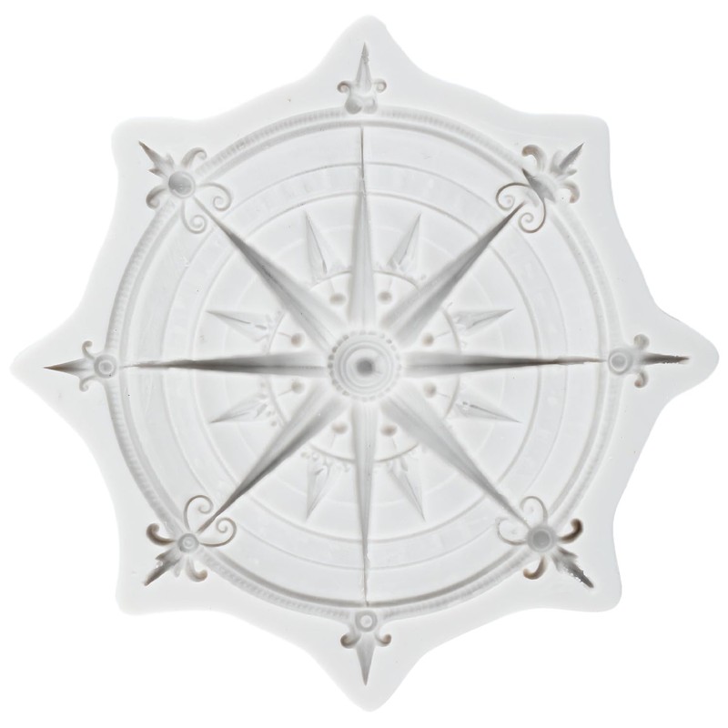 Compass Polymer Clay Molds Nautical Compass Silicone Mold
