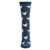 MeMoi Chickens Rayon Blend Crew Socks Medium Gray Heather One