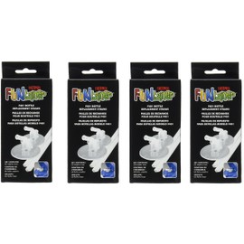 Thermos F401 Replacement Straws for 12 Ounce Funtainer Bottle, Clear (Clear (4 Pack))