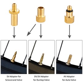 Hyacinth 16PCS Premium Brass Presta and Schrader Valve Adapter, Bike Tire Valve Adapters, Ball Pump Needle, Adapters Kit as Inflation Devices and Accessories fit for standard pump or Air Compressor