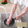 3 Pairs Dishwashing Cleaning Gloves,Reusable Rubber Gloves Non-Slip Laundry Kitchen