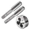 sourcing map 3pcs Metric Hand Tap & Die Set, M12