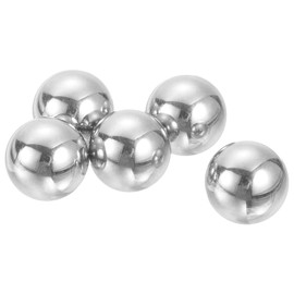 sourcing map 15mm Bearing Balls, 5 Pcs 304 Stainless Steel G100 Precision Balls Metric Mixing Balls for Bearings Bicycles Casters