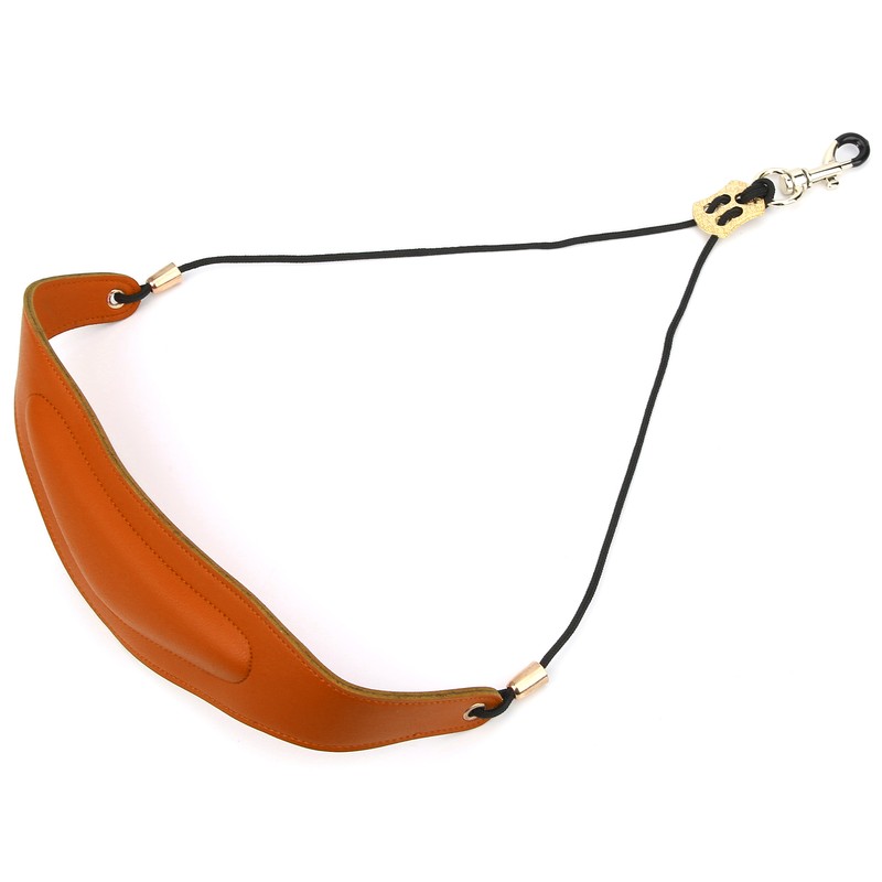 Saxophone Strap Plus Cotton Artificial Leather Adjustable Shoulder Musical Instrument