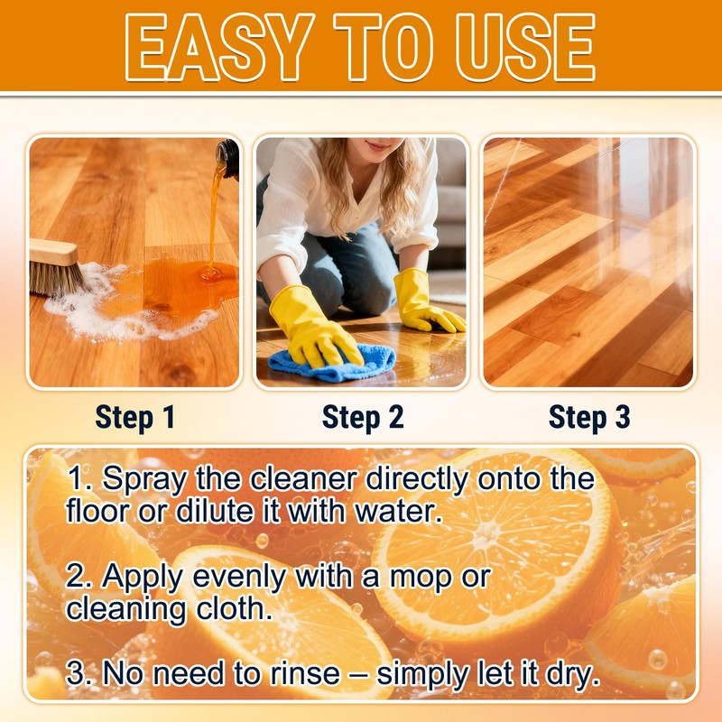 LINARTS Floor Cleaner Liquid for Mopping, Household Hardwood Floor Cleaner,