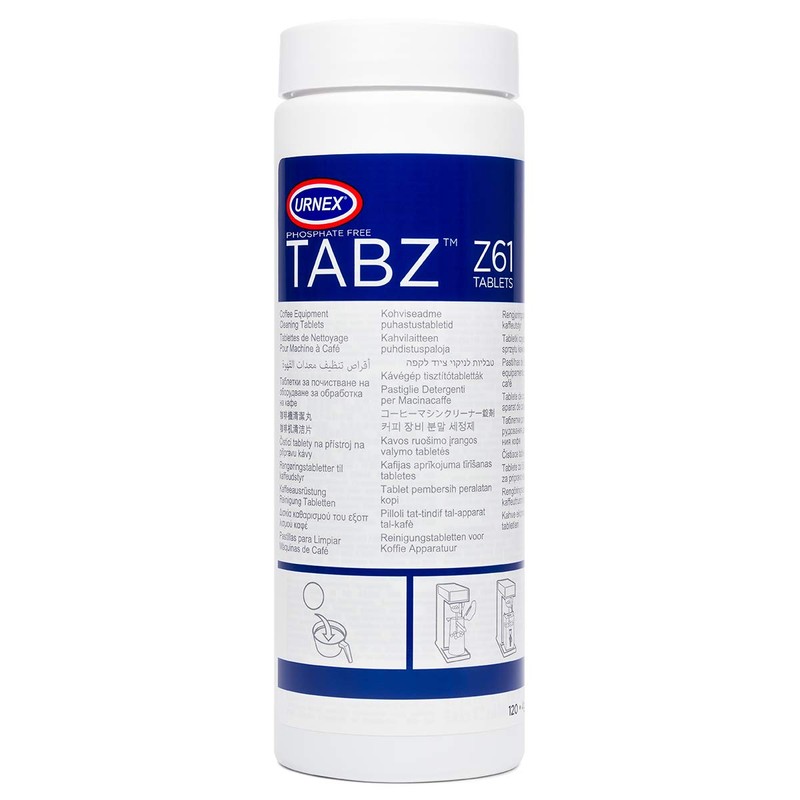 Urnex Tabz Z61 Coffee Equipment Cleaner Tablets - 120 Tablets