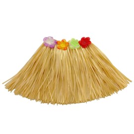LKQBBSZ Kid's Hawaiian Hula Grass Skirts for Luau Party, Birthdays, Prom Dress, Celebration Party (Kaqi)