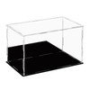 Dezzer Acrylic Display Case with Black Base, Assemble Worktop Clear