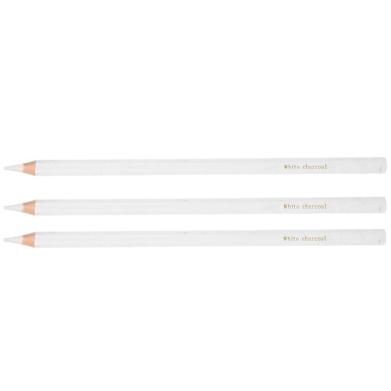 Lápiz de dibujo blanco profesional, suministros de pintura de madera