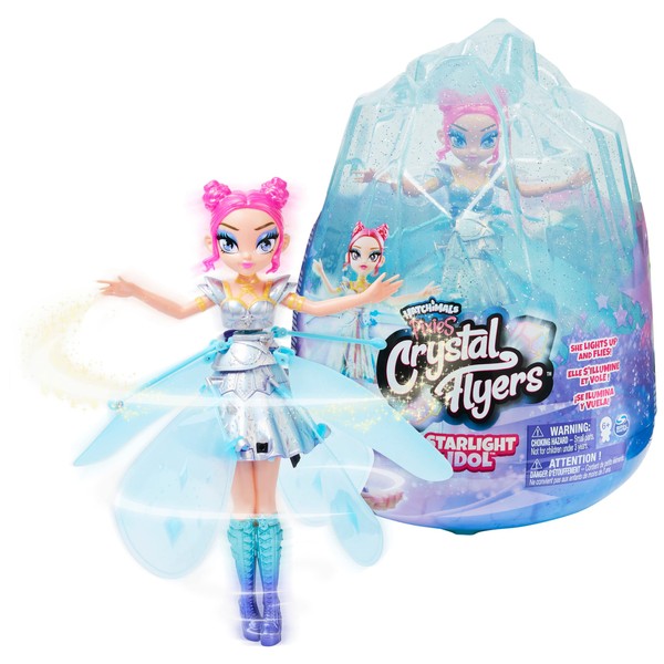 Hatchimals Crystal Flyers Starlight Idol - Flying Shimmering Fairy Doll,
