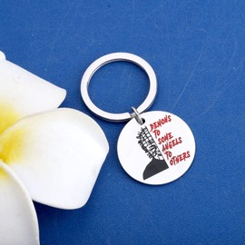 KEYCHIN Pindhead Fans Keychain Horrror Movie Movie Fans Gifts Demons To Some Angels To Others Jewery For Family Friend (Demons To Some K-S)