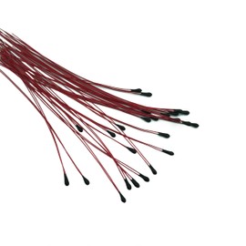 AILEWEI 10Pcs NTC Thermistor MF52B 10K 3950 1% Wire Length 60mm, enameled Wire thermistor 10K Ohm Resistance Value Temperature Sensor for Household appliances