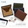 Men's Minimalist Coin Case, Genuine Leather, Box-Shaped, Coin Purse, Thin,