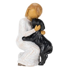 Everkeen Angel Dog Figurines Dog Memorial Gifts Dog Friendship Memorials Pet Memorial Gifts Pet Loss Gifts Gifts For Dog Lovers Black