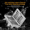 Corner Floor Drain 304 Stainless Steel Surfaces Drawing Process L