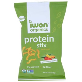 Iwon Organics Organic Spicy Sweet Pepper Protein Stix, 5 OZ
