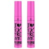 essence I LOVE EXTREME crazy volume mascara (Negro, 2 Unidades)