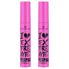 essence I LOVE EXTREME crazy volume mascara (Negro, 2 Unidades)