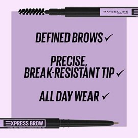 Maybelline Express Brow Ultra Slim Eyebrow Makeup, Brow Pencil with Precision...