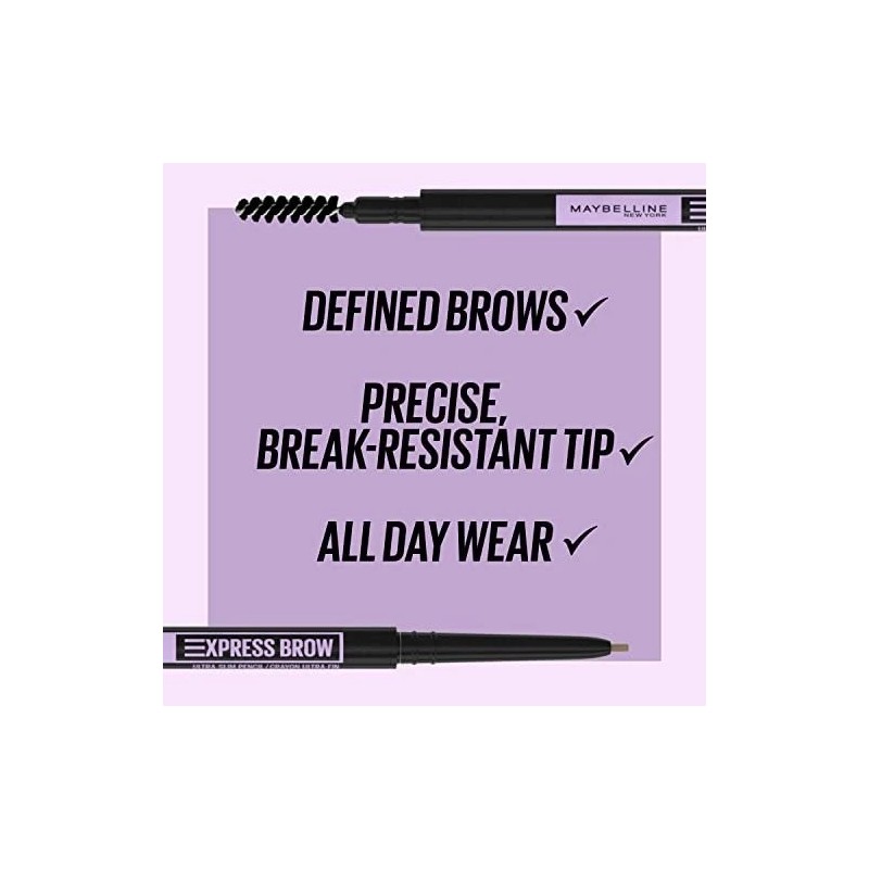 Maybelline Express Brow Ultra Slim Eyebrow Makeup, Brow Pencil with