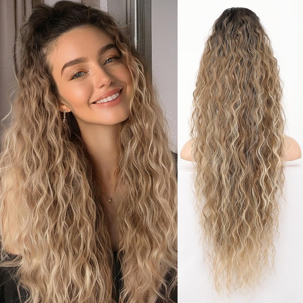 Isaic 30 Inch Claw Clip Ponytail Extension for Women Long