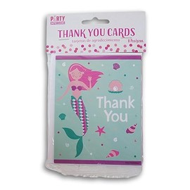 Making the Grade Mermaids Thank You Cards and Envelopes - 8 Count