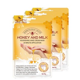 Hand Mask, Moisture Gloves, Pack of 3, Hand Mask, Spa Gloves, Moisture-Improving Gloves for Dry Hands, Repair Rough Skin Damage for Women and Men