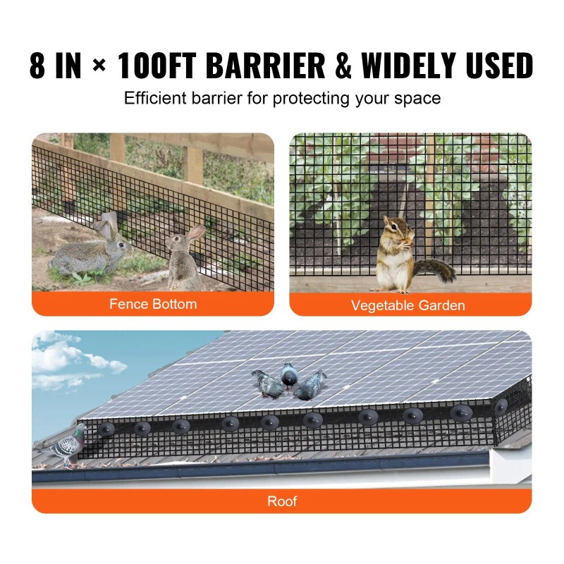 8 Inch X 100ft Solar Panel Bird & Critter Guard