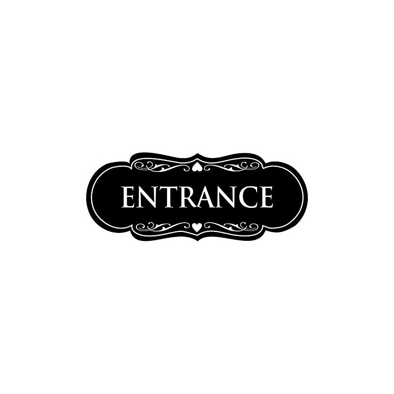 Signs ByLITA Designer Entrance Sign(Black) - Small