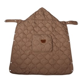 Baby Carrier Winter Cover Windproof Universal Hoodie All Season Carrier Cover for Cold Weather Coffee