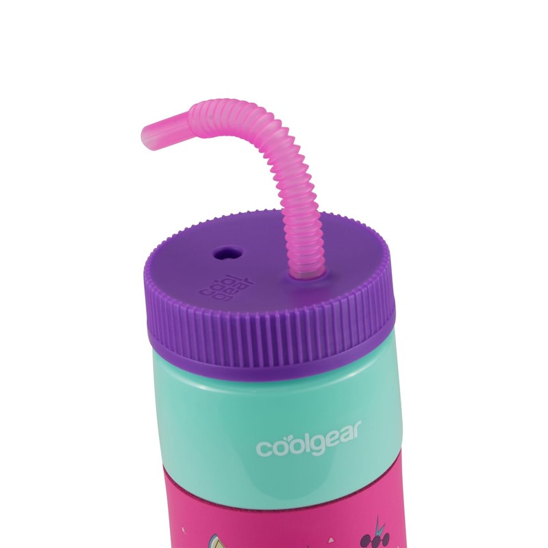 COOL GEAR GO GRIP 24oz Plastic Retro Squishy Water Bottle